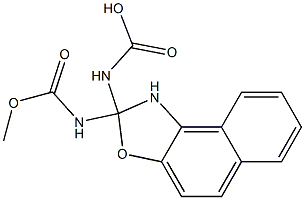 N,N'-[(1,2-Dihydronaphth[1,2-d]oxazole)-2,2-diyl]bis(carbamic acid methyl) ester Struktur