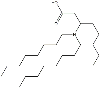 3-(Dioctylamino)octanoic acid Struktur