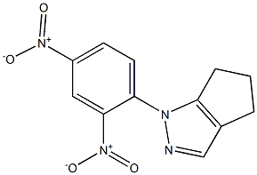 1,4,5,6-Tetrahydro-1-(2,4-dinitrophenyl)cyclopentapyrazole Struktur