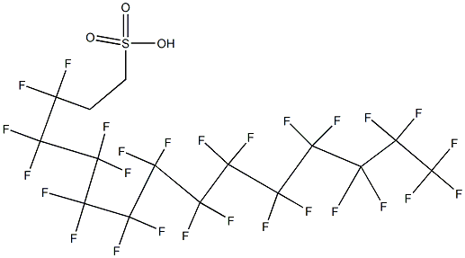 3,3,4,4,5,5,6,6,7,7,8,8,9,9,10,10,11,11,12,12,13,13,14,14,15,15,15-Heptacosafluoro-1-pentadecanesulfonic acid Struktur