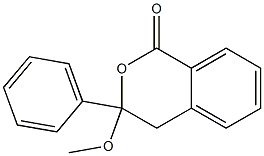 3,4-Dihydro-3-methoxy-3-phenyl-1H-2-benzopyran-1-one Struktur