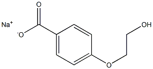 p-(2-Hydroxyethoxy)benzoic acid sodium salt Struktur