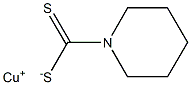 1-Piperidinecarbodithioic acid copper(I) salt Struktur