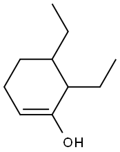 5,6-Diethyl-1-cyclohexen-1-ol Struktur