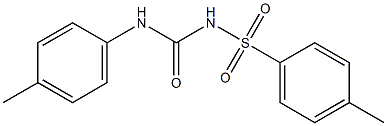 1-(p-Tolylsulfonyl)-3-(4-methylphenyl)urea Struktur