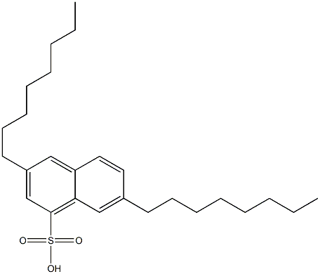 3,7-Dioctyl-1-naphthalenesulfonic acid Struktur