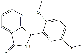 6,7-Dihydro-7-(2,5-dimethoxyphenyl)-5H-pyrrolo[3,4-b]pyridin-5-one Struktur