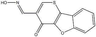 3-[(Hydroxyimino)methyl]-4H-thiopyrano[3,2-b]benzofuran-4-one Struktur