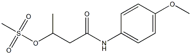 3-(Methylsulfonyloxy)-N-(4-methoxyphenyl)butyramide Struktur