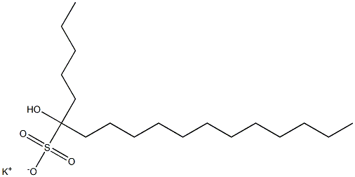 6-Hydroxyoctadecane-6-sulfonic acid potassium salt Struktur