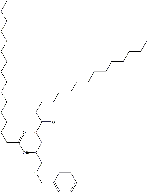 [R,(-)]-3-O-Benzyl-1-O,2-O-dipalmitoyl-D-glycerol Struktur