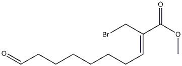 (Z)-2-Bromomethyl-9-formyl-2-nonenoic acid methyl ester Struktur