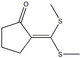 2-[Bis(methylthio)methylene]cyclopentan-1-one Struktur