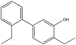 5-(2-Ethylphenyl)-2-ethylphenol Struktur