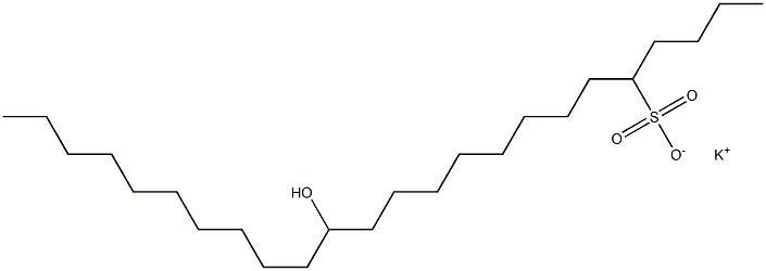 14-Hydroxytetracosane-5-sulfonic acid potassium salt Struktur