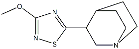 5-(1-Azabicyclo[2.2.2]octan-3-yl)-3-methoxy-1,2,4-thiadiazole Struktur