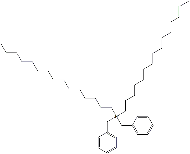 Di(13-pentadecenyl)dibenzylaminium Struktur