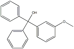 3-Methoxyphenyldiphenylmethanol Struktur