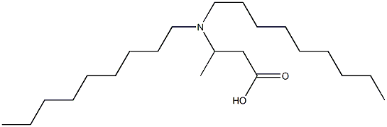 3-(Dinonylamino)butyric acid Struktur