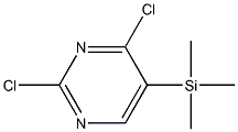 5-(Trimethylsilyl)-2,4-dichloropyrimidine Struktur