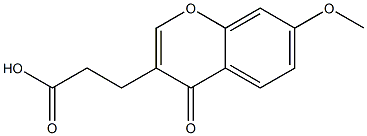 3-(7-Methoxy-4-oxo-4H-1-benzopyran-3-yl)propionic acid Struktur