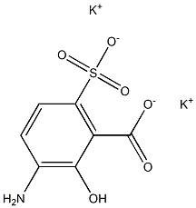 3-Amino-6-sulfosalicylic acid dipotassium salt Struktur