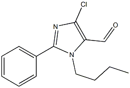 1-Butyl-4-chloro-2-phenyl-1H-imidazole-5-carbaldehyde Struktur