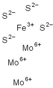 Iron trimolybdenum tetrasulphide Struktur