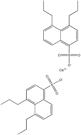 Bis(4,5-dipropyl-1-naphthalenesulfonic acid)calcium salt Struktur