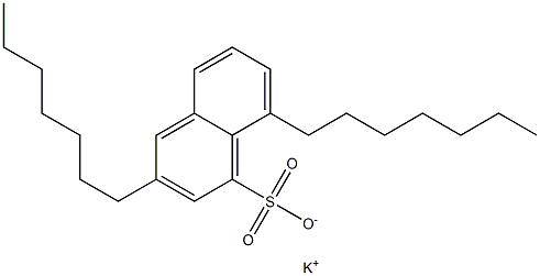 3,8-Diheptyl-1-naphthalenesulfonic acid potassium salt Struktur