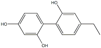 4'-Ethyl-1,1'-biphenyl-2,2',4-triol Struktur