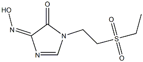 1-[2-(Ethylsulfonyl)ethyl]-4-(hydroxyimino)-1H-imidazol-5(4H)-one Struktur