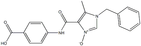 4-[[[1-Benzyl-5-methyl-1H-imidazole 3-oxide]-4-yl]carbonylamino]benzoic acid Struktur