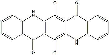 6,13-Dichloro-5,12-dihydroquino[2,3-b]acridine-7,14-dione Struktur