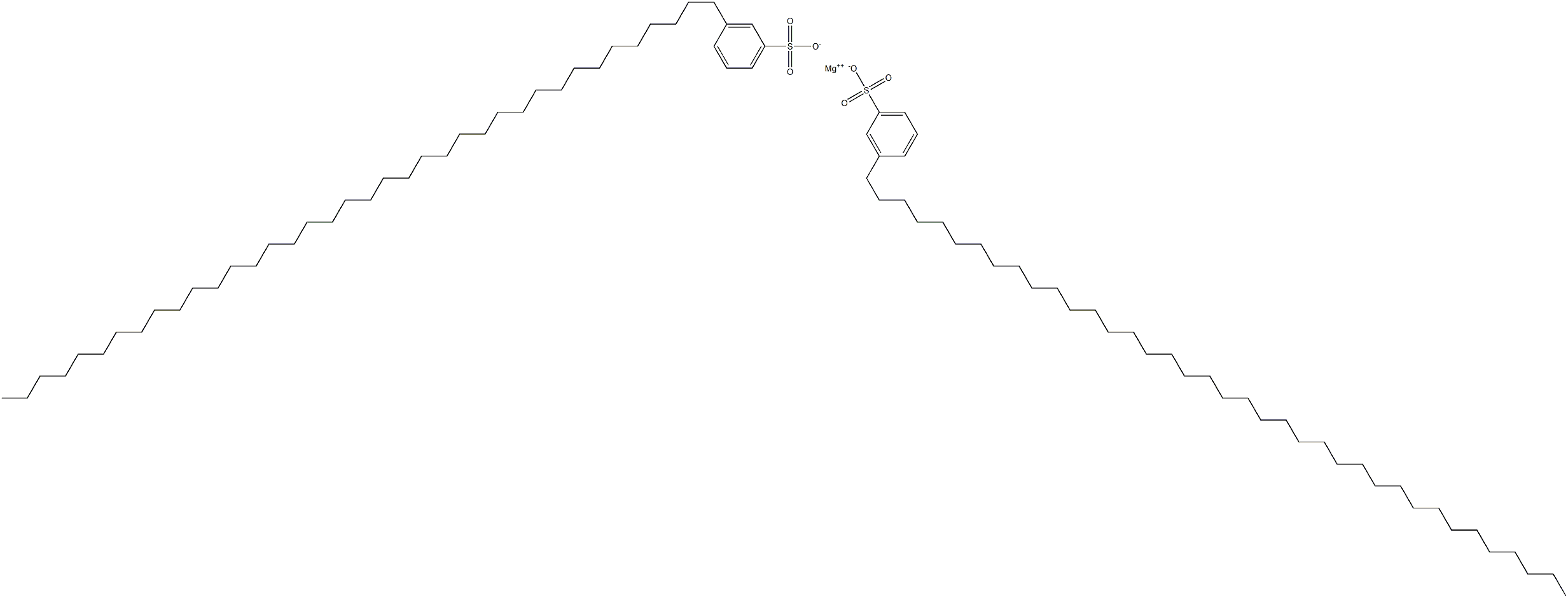 Bis[3-(octatriacontan-1-yl)benzenesulfonic acid]magnesium salt Struktur