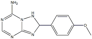 1,2-Dihydro-7-amino-2-(4-methoxyphenyl)[1,2,4]triazolo[1,5-a][1,3,5]triazine Struktur