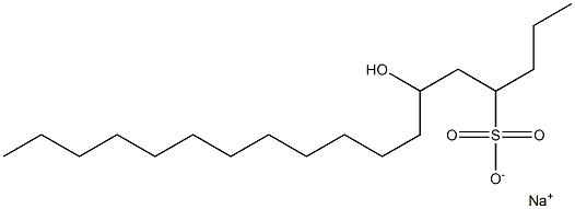 6-Hydroxyoctadecane-4-sulfonic acid sodium salt Struktur