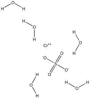 Chromium(II) sulfate pentahydrate Struktur