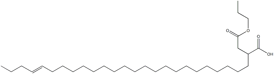 2-(21-Pentacosenyl)succinic acid 1-hydrogen 4-propyl ester Struktur