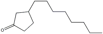 3-Octylcyclopentanone Struktur