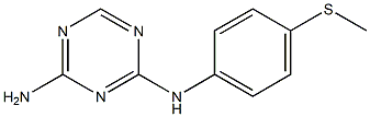 N-[4-(Methylthio)phenyl]-1,3,5-triazine-2,4-diamine Struktur