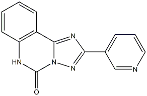 2-(3-Pyridinyl)[1,2,4]triazolo[1,5-c]quinazolin-5(6H)-one Struktur