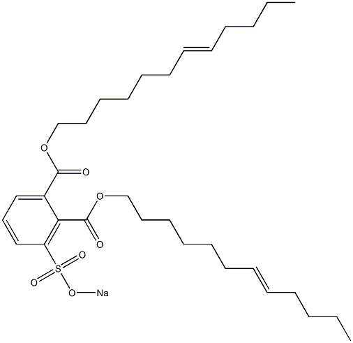 3-(Sodiosulfo)phthalic acid di(7-dodecenyl) ester Struktur