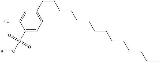 2-Hydroxy-4-tetradecylbenzenesulfonic acid potassium salt Struktur