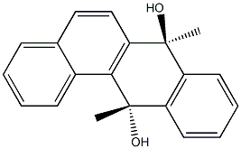 (7S,12S)-7,12-Dihydro-7,12-dimethylbenz[a]anthracene-7,12-diol Struktur