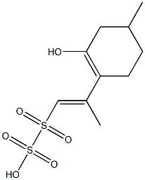 3-Hydroxy-3,8(10)-p-menthadiene-10-sulfonic acid sultone Struktur