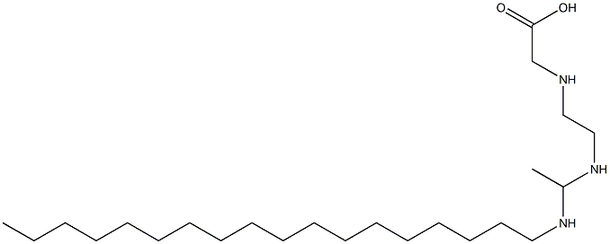 N-[2-[1-(Octadecylamino)ethylamino]ethyl]glycine Struktur