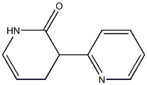 3,4-Dihydro-3-(2-pyridinyl)pyridin-2(1H)-one Struktur