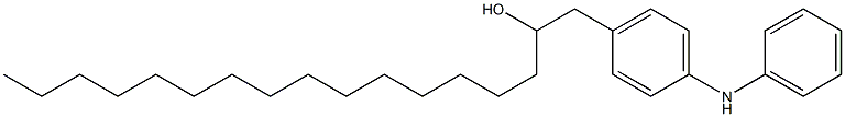 4-(2-Hydroxyheptadecyl)phenylphenylamine Struktur