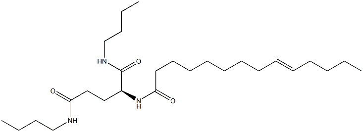 N2-(9-Tetradecenoyl)-N1,N5-dibutylglutaminamide Struktur